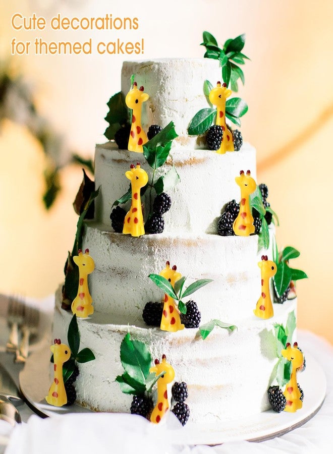 Simgoing 50 Pcs Mini Resin Giraffe Christmas Party Gifts Tiny Giraffe Resin Ornaments for Garden Home Decoration Zoo Animal Micro Landscape Ornaments Kit Fairy Accessories (Cute) - Image 4